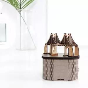 DIY YOX509S5 조립 회전 우드 오르골 부산 광안대교