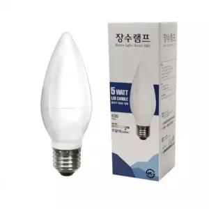 LED EMO770S4 촛불전구 캔들 촛대구 촛대램프 장수램프 불투명