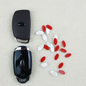 현대 호환 기아 호환 시리즈 차량한 자동차 키 장식 로고 스티커 리모컨 액세서리