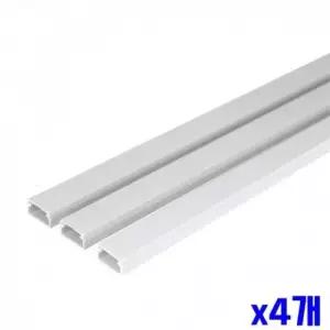 WL 인테리어 화이트 사각 몰딩 3P 20mmx1m X4개 전선몰딩 WFLPLVR