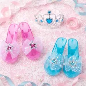 유치원 발표회 할로윈행사 보석왕관 핑크 블루 구두 여아 공주놀이세트 여자조카선물