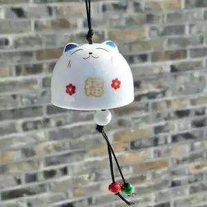 풍경 집들이 도자기 개업 선물 복고양이 도어벨 현관 WFLPK9B