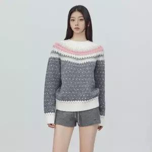 [LAP] 랩 노르딕패턴 라운드 니트 (AR4KHB64)