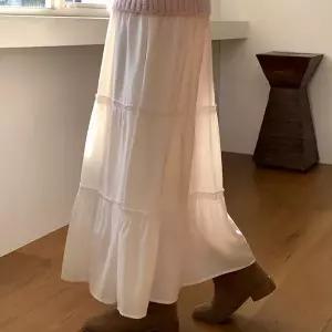 [코코블랑] 위트 캉캉 롱 스커트(밴딩)