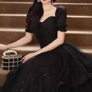 연주복 합창단 드레스 피로연 반팔 연주회 웨딩 여성 공연