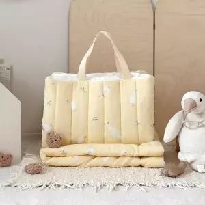 [포몽드] 생크림 모달 듀라론 리버시블 사계절 어린이집 낮잠이불 3종