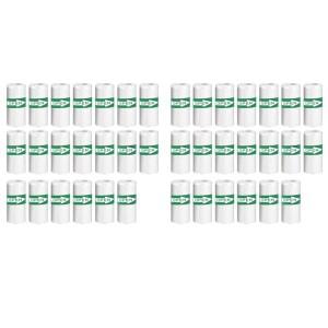 GW-40PCS 미니 소형 호환 프린터 용지 감열 스티커 자체 접착식 메모 검정색 바탕에 흰색 5.7X2.5Cm