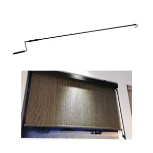 RV 천막 크랭크 핸들 48 인치 강스틸 파티오 개폐식 차양 데크 발코니 야외 실내 롤러 업 블라인드에 직접