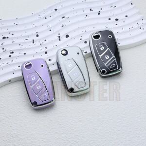 TPU 자동차 키 케이스 Fob 커버 셸 Fiat Punto Ducato Stilo Panda Idea Doblo Bravo Grande 미니 소형 버