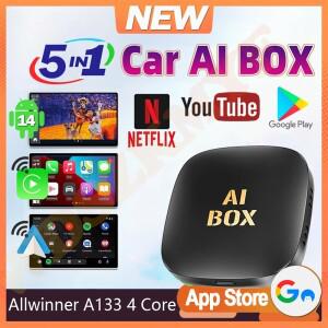 안드로이드 14 카 AI 박스 무선 카플레이 오토 어댑터 넷플릭스 유튜브 차량용 스마트 호환 시스템 (도요타