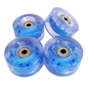 롤러 스케이트 바퀴 빛나는 녹색 바퀴운동화 그레이 58mm 스타 슈즈 플랫