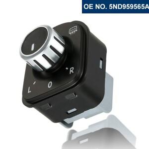 Geetha 크롬 열 제어 미러 스위치  폭스바겐 골프 MK5 MK6 제타 래빗 티구안 CC 파사트 B6 B7 2006-2012 5N