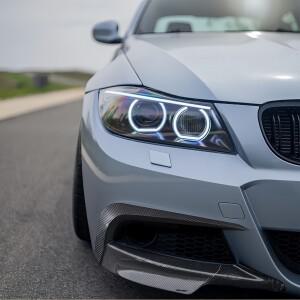 [호환품]자동차 앞 범퍼 스플리터 사이드 스포일러 안개등 프레임 에어 벤트 스티커 BMW 호환 3 시리즈 E90