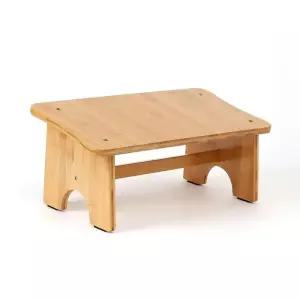 [룽스]원목 프리미엄 발받침대 책상 지압 네추럴