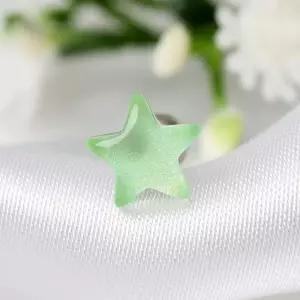 [라일리쥬얼리] Rly 써지컬 스틸 통통 초록 별 패션 피어싱