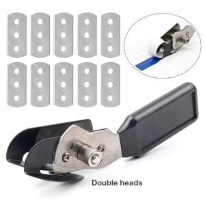 ALIWRAP 더블 헤드 자동차 비닐 랩 필름 커터 나이프 종이 백킹 슬리터 카본 스티커 커팅 도구 맥세이프 금