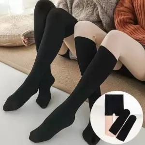 페이크 니삭스 투톤 스타킹+속바지 골드 양말 반양말