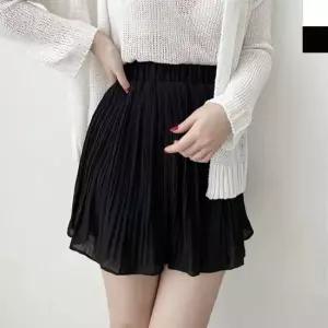 1P 미니스커트 플레어 주름 밴딩 여성 짧은 치마 여름 주름치마