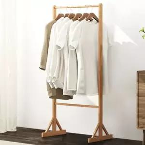 폭좁은 옷걸이행거 심플형 원목 인테리어 조립 행거