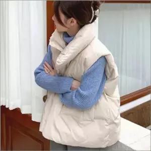 여자 패딩조끼 베스트 레이어드 겨울 편한 하이넥 아우터 오버핏