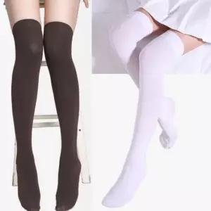 니하이스타킹 교복 오버니 무릎위 사계절 고탄력