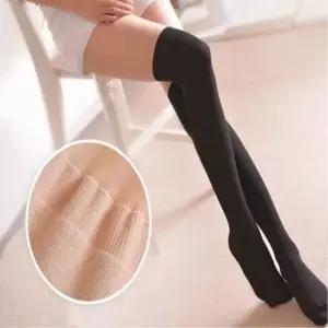 오버니삭스 가을 타이즈 겨울 여자 골프 스타킹 투톤