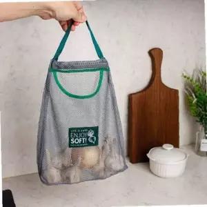 ksr 벽걸이 소품 야채 메쉬 망사 수납 장바구니 그물 가방
