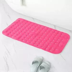 욕실 안전 베이직매트 타일 흡착 미끄럼 방지 발판 핑크