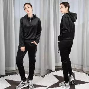 여성 팬츠 세트 트레이닝 기모 후드집업 와이드 벨벳