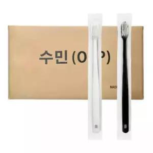 클리어 미세모 일회용칫솔 1000개 손님접대용 여행용 휴대용 호텔용 일회용 칫솔 치과
