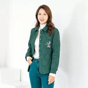 엄마옷 누빔 카라 자수 패딩 자켓 1GHJ25506 중년여성 마담 60 70대  빅사이즈 할머니