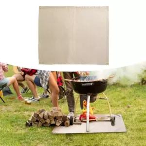 야외 캠핑 견고한화재 방화포 매트 열전도 차단 80x60 불멍