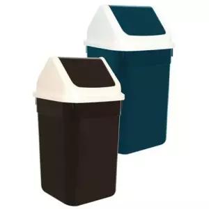 정사각 스윙 뚜껑분리 쓰레기통 25L 휴지통 분리수거 WC119A4