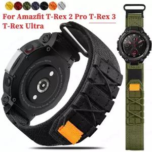 Huami Amazfit T-rex 2 3 울트라 팔찌용 다채로운 나일론 스트랩 Amazfit T-rex 프로 티라노사우르스 밴드