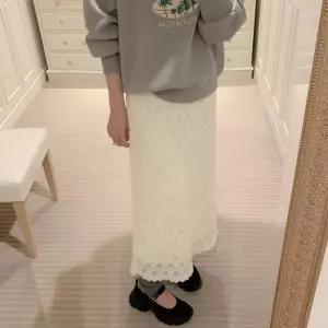 데일리 패턴 하트레이스 롱 스커트 SSH-176