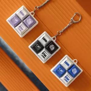 트라이코지 그루비 키 네모 키캡 키링 가방고리 파우치