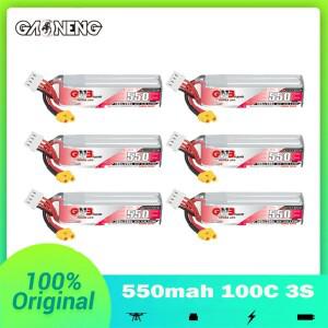 GNB 3S 550mAh 100C/200C 11.4V 리포 배터리 RC 자동차 보트 헬리콥터 쿼드콥터 FPV 레이싱 드론용 충전