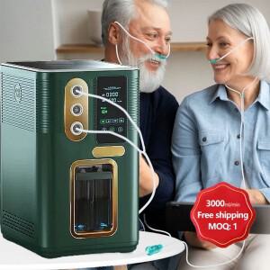 휴대용 PEM 수소  산소 흡입 기계 1800ML 3000ML 물 생성기 H2 분자 저소음 정수기