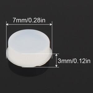 대부분의 브랜드 플루트 용 20 개 투명 실리콘 사운드 홀 플러그 초보자를위한 Obturator 키 커버