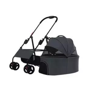 접이식 분리형 강아지유모차 개모차 쉼쉼가방 대형강아지가방 블루 M(중형)