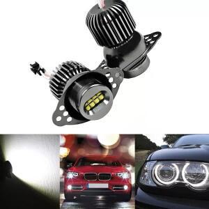 볼보트럭 데이라이트 2x80W LED 헤일로 전구 6000K 백색광 엔젤 아이 칩, BMW E90 E91 lci용