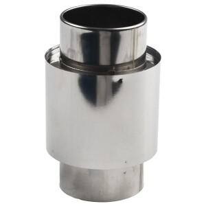 스토브 파이프 굴뚝 텐트 연도 익스텐션 튜브 어댑터 목재 통나무 보호용 스테인레스 스틸 조인트 60mm 1pc