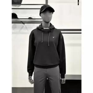 볼빅 여성 후드 우븐 포인트 티셔츠 VLTSP903_BK