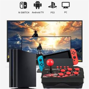 4in 1 레트로 아케이드 스테이션 파이팅 스틱 게임 컨트롤러 PS3/스위치/PC/안드로이드 콘솔 용 USB 유선