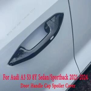 bmw 바디킷 아우디 A3 S3 8Y 세단/스포츠 백 2021-2024 왼손잡이 용 자동차 도어 핸들 캐치 보호기 캡 스포