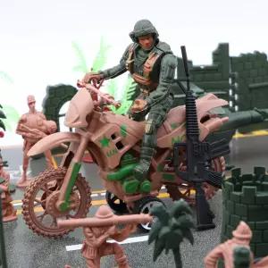 군인피규어 장난감 군인 전쟁 팀 놀이 병정 성작전 세트