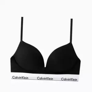 [Calvin Klein]UNDERWEAR CK 여성 모던 코튼 AF 플런지 푸쉬업 브라 QF7623 BLACK 698345