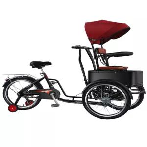 역삼륜자전거 안전한 어르신 편의 수납 바구니 접이식 자전거 핸들 스틸 안