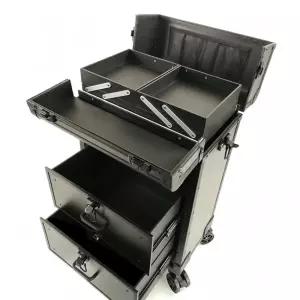 메이크업 박스 캐리어 대용량 네일아트 전문가용 이동식 수납함 분리형 튼