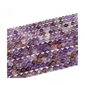 비즈공예 자수정 가든쿼츠 천연석 6mm 팔찌만들기 비드 재료 원석비즈 부자재 beads